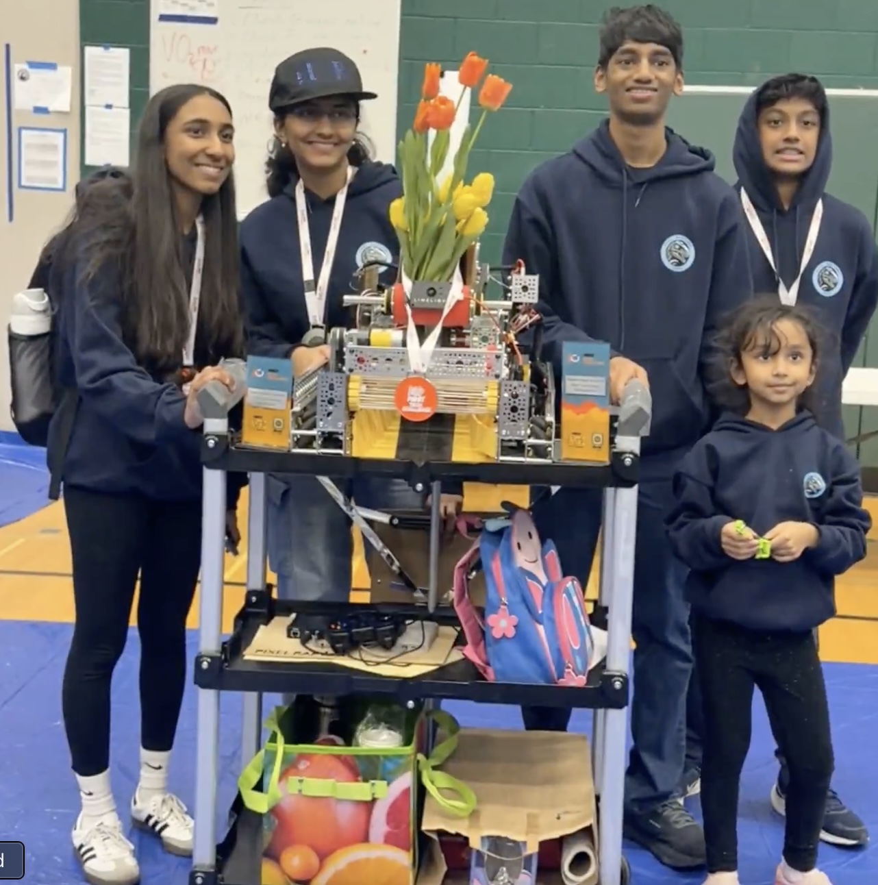 Team celebrating win